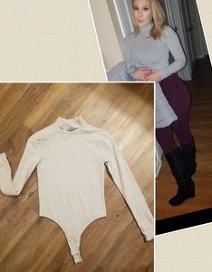 Forever21 long sleeve thong bodysuit